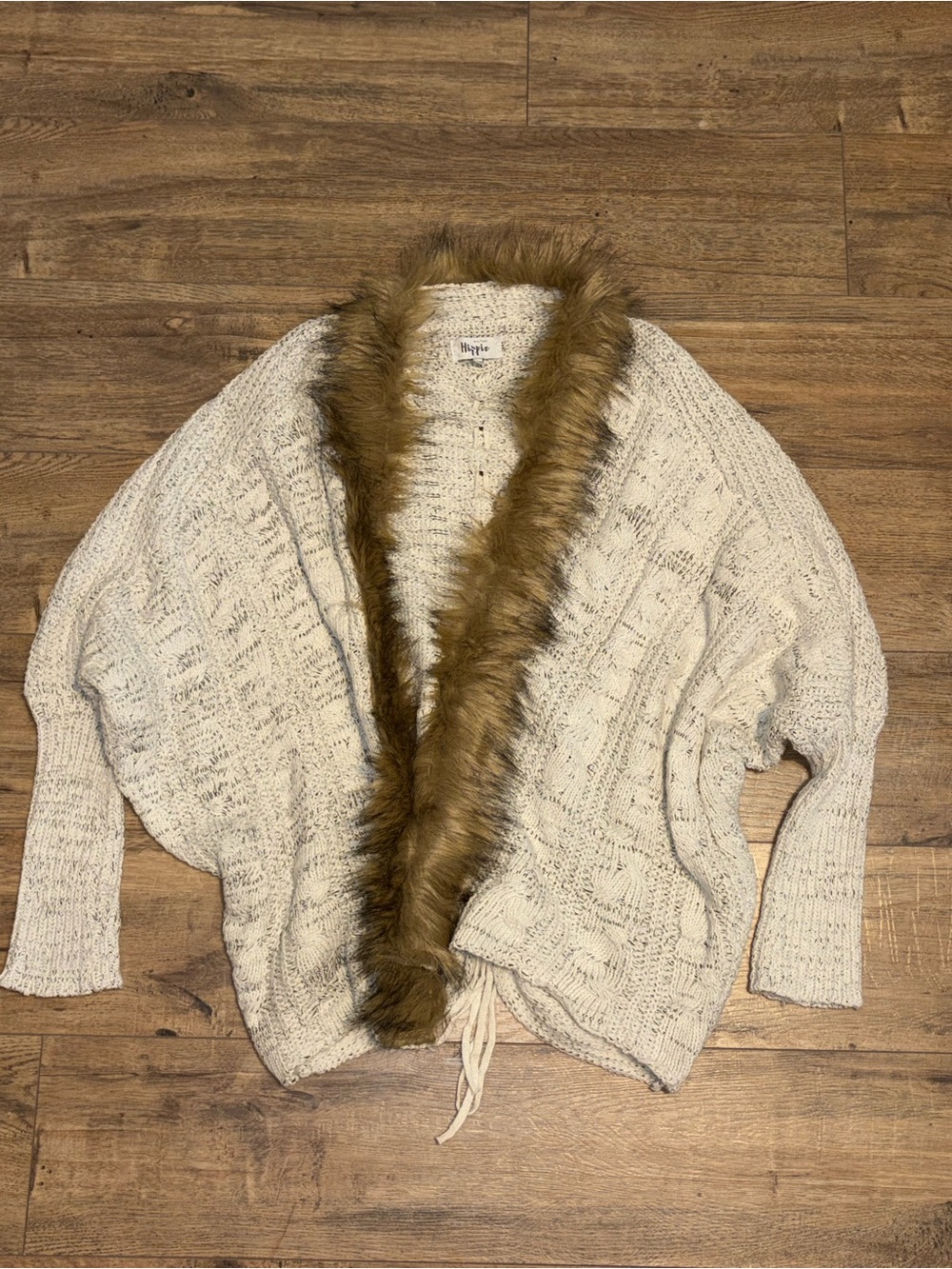 Military hippie cardigan